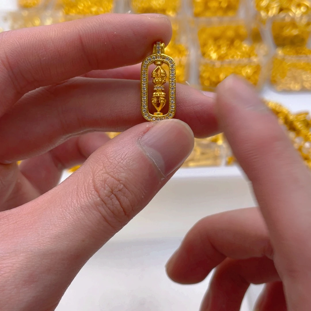 锆石铜合金镶嵌降魔杵一个