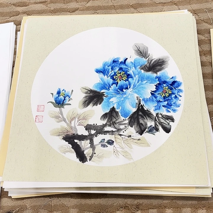 国画花鸟等图案和50.50