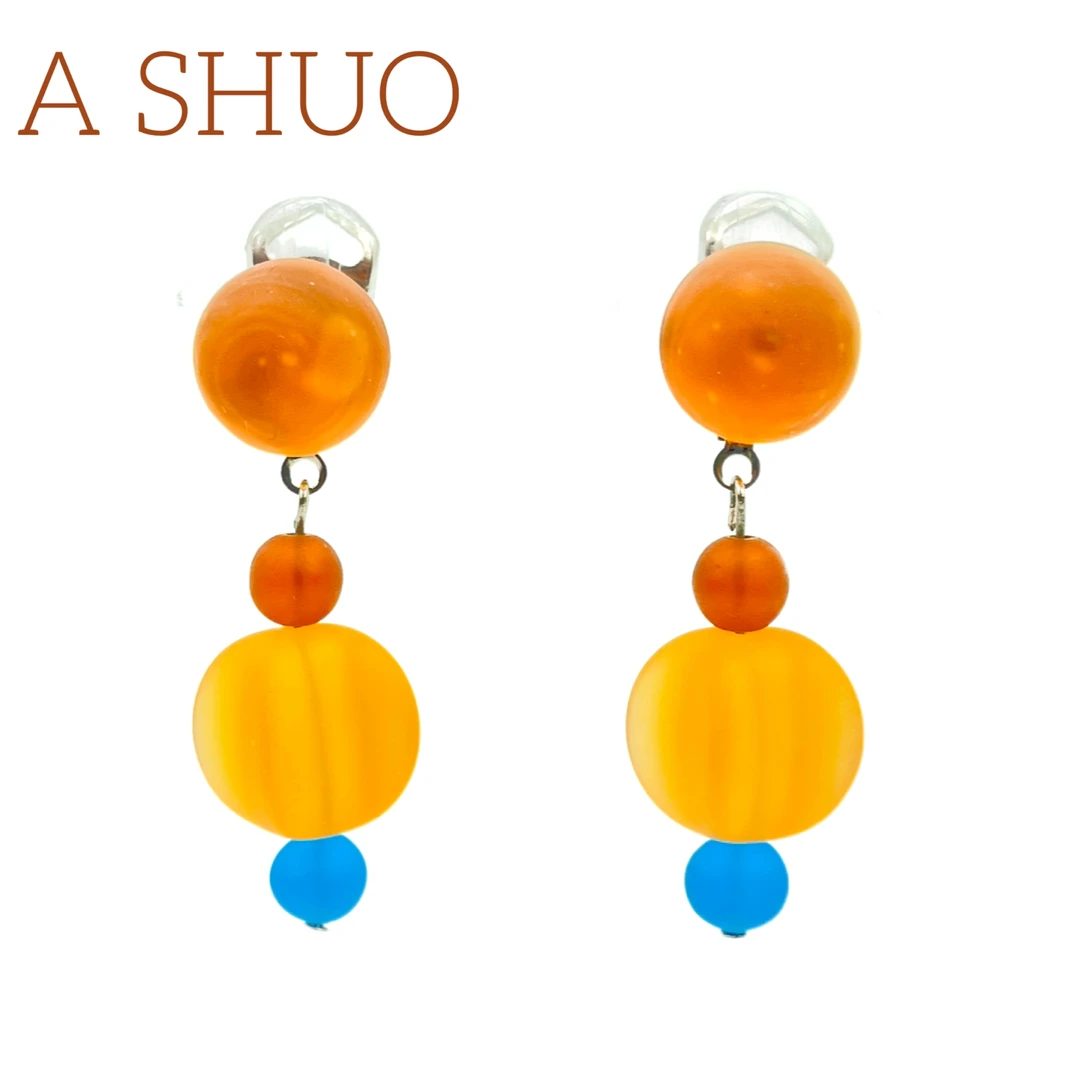 铜合金耳饰 阿烁中古 法产 a10523