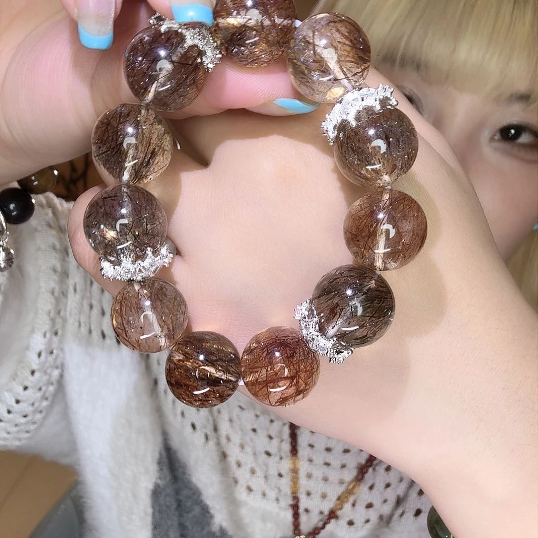 水晶手链合金B*A水晶大的
