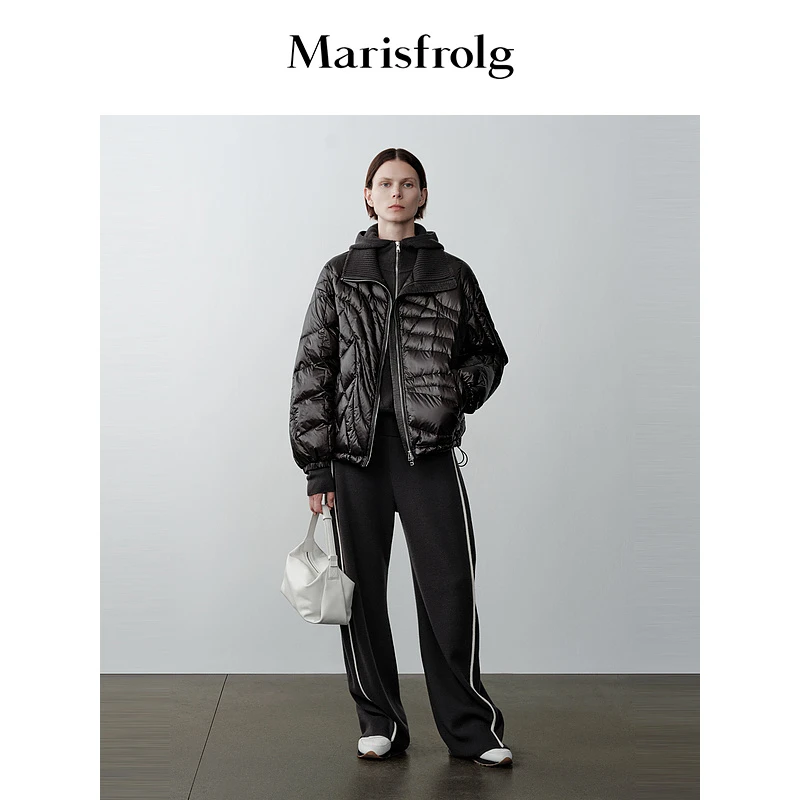 【粉丝专享】Marisfrolg玛丝菲尔纯色休闲冬季运动针织衫