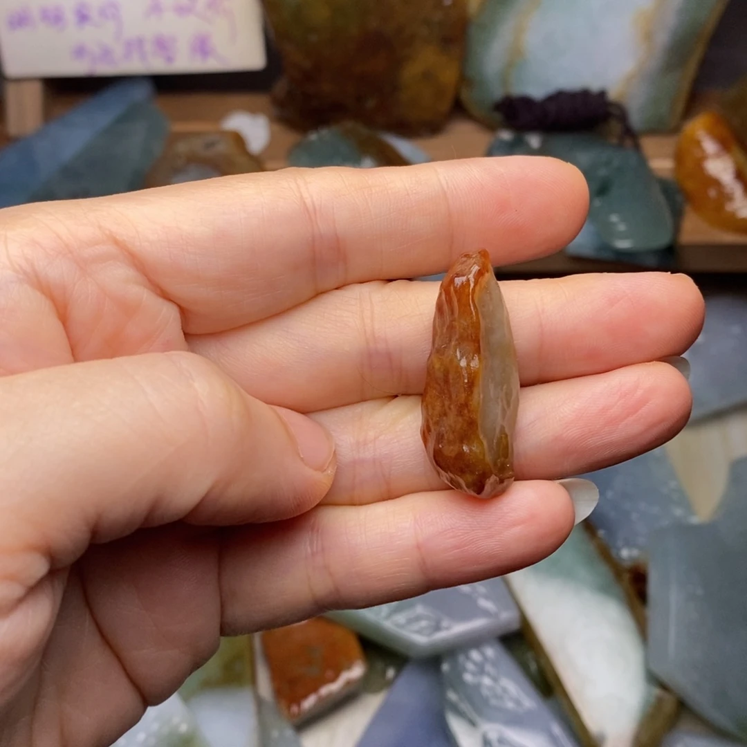 翡翠未镶嵌颈饰天然