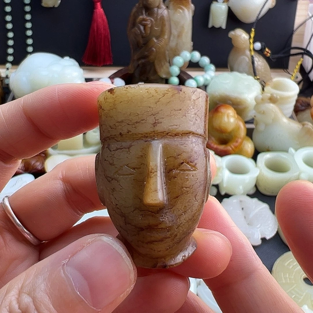 和田玉未镶嵌挂件