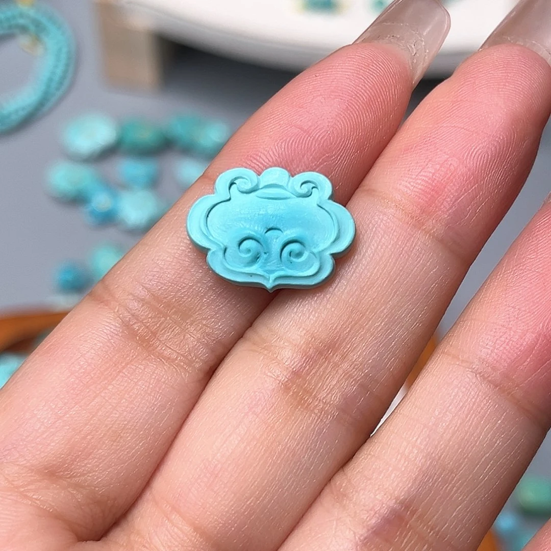 未镶嵌绿松石珠宝半成品