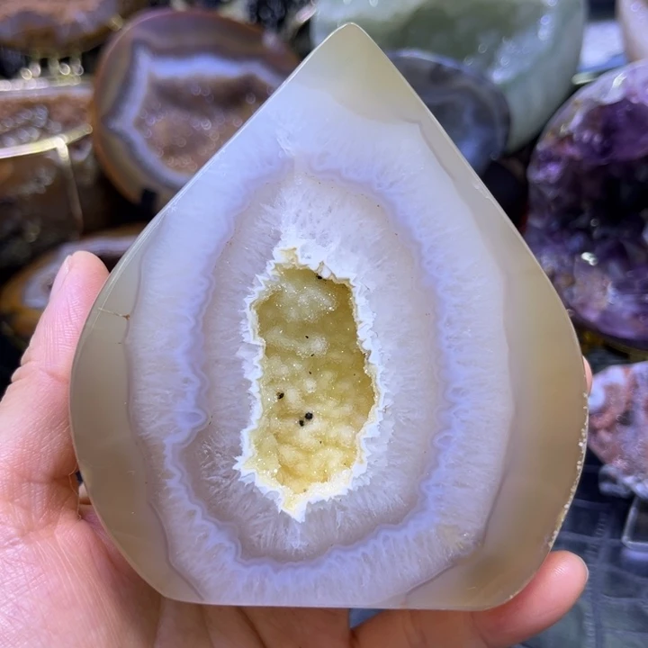 水晶珠宝半成品未镶嵌黄软塔