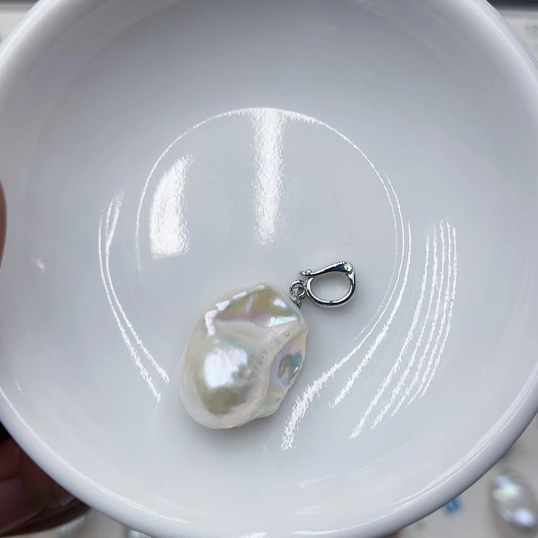 淡水珍珠吊坠(不含链)未镶嵌我***桃17