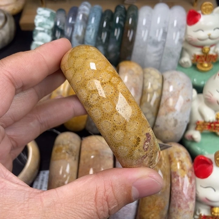 未镶嵌手链硅化珊瑚（珊瑚玉）60+