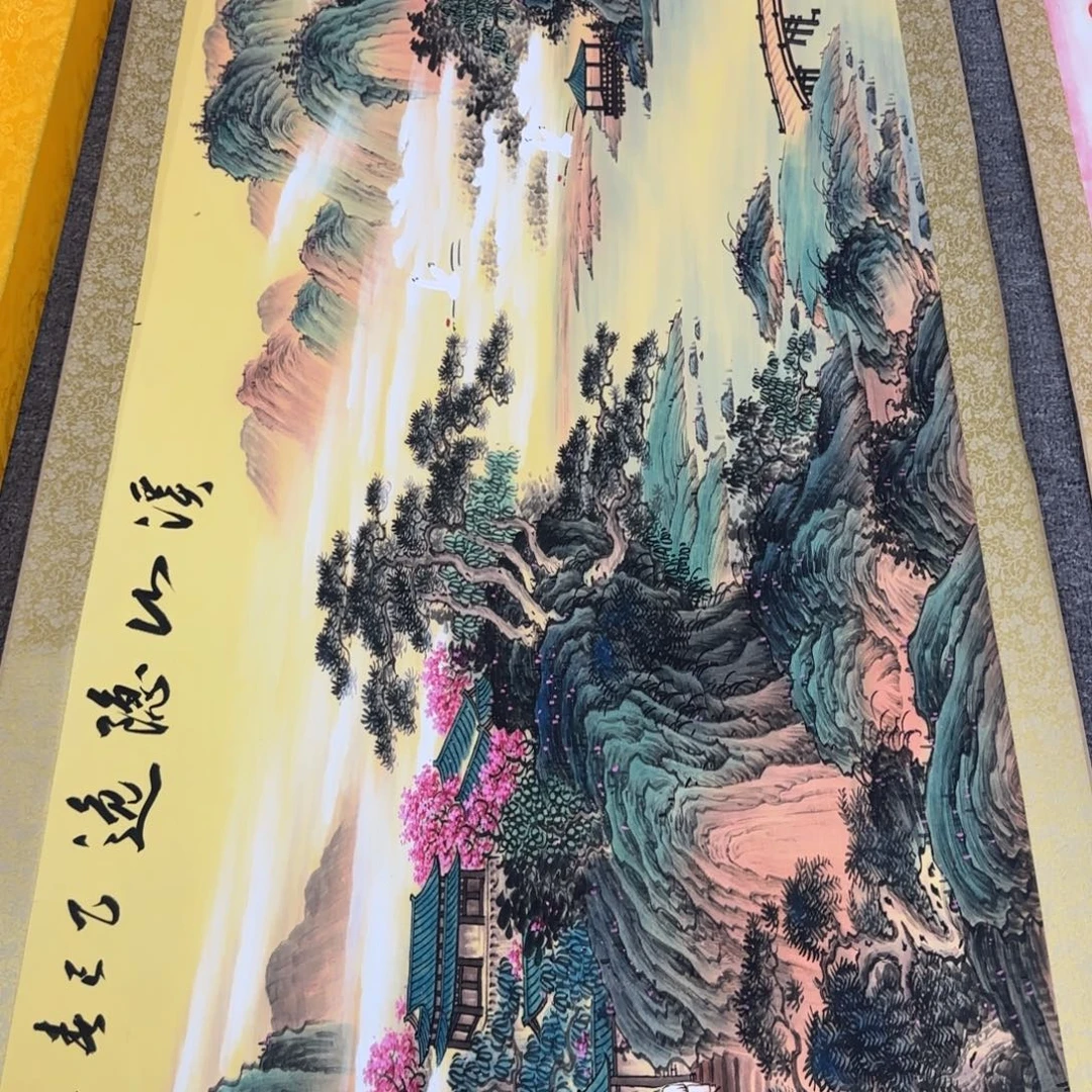 国画QC原创横山水作品！带证书！限购一单