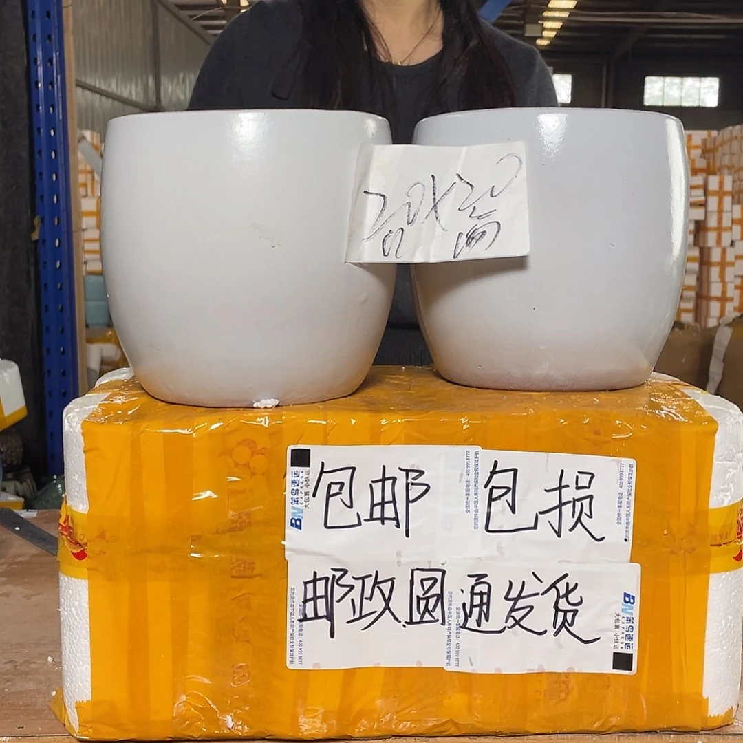 宜兴紫砂粗陶花盆