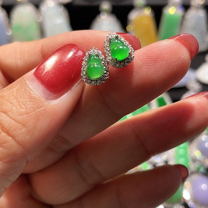 翡翠银S925镶嵌颈饰