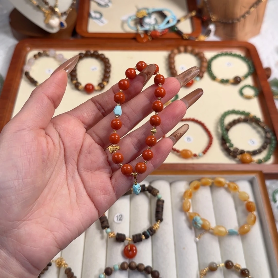 和田玉手串未镶嵌3**、