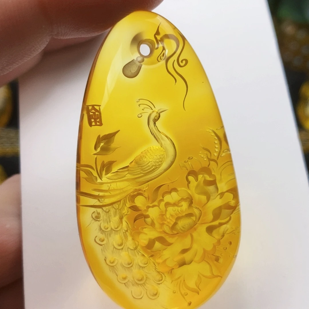 【闪购商品】金珀吊坠(不含链)未镶嵌