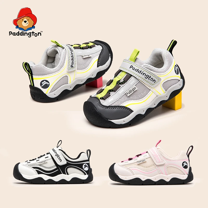 帕丁顿熊秋季儿童运动鞋透气舒适女童户外跑步鞋男童机能鞋防滑