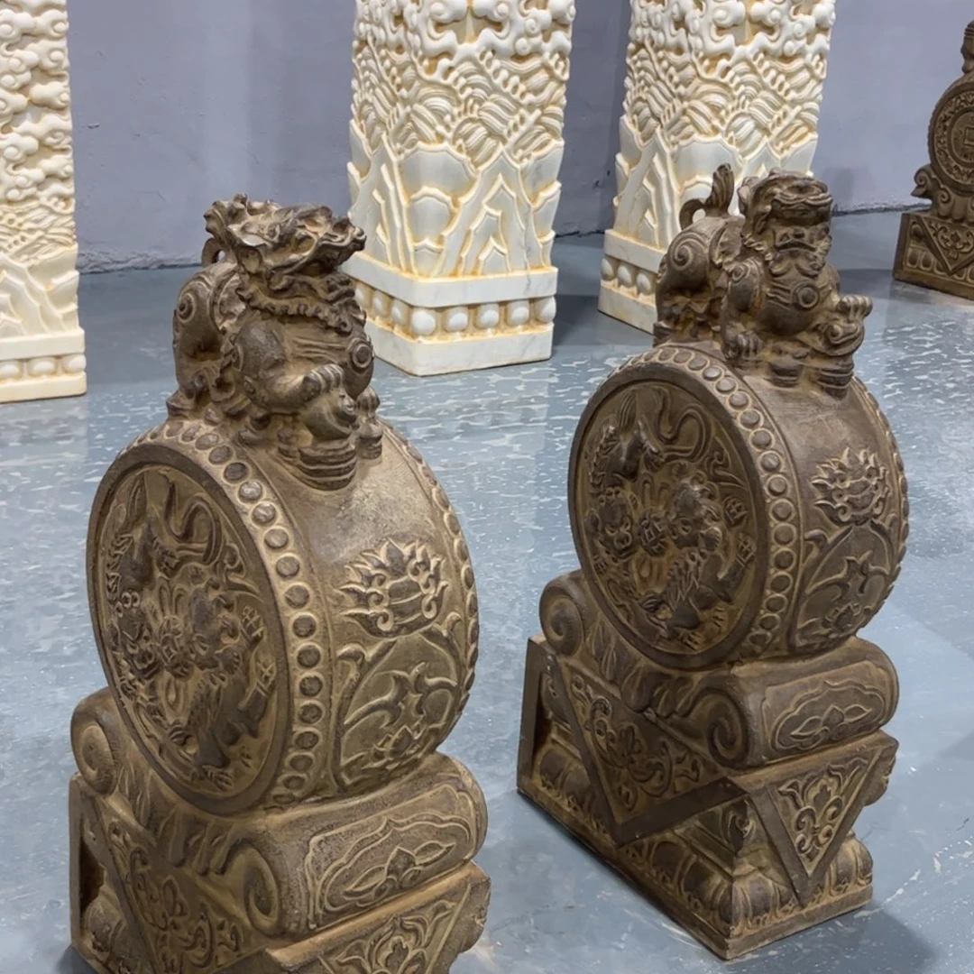 抱鼓石黑青石不包邮