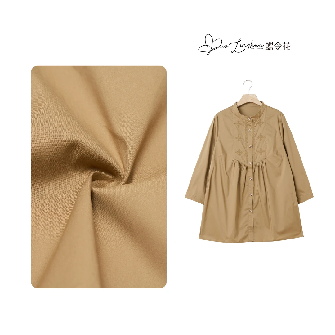 蝶令花春季洋气薄款宽松高级设计感衬衣241011
