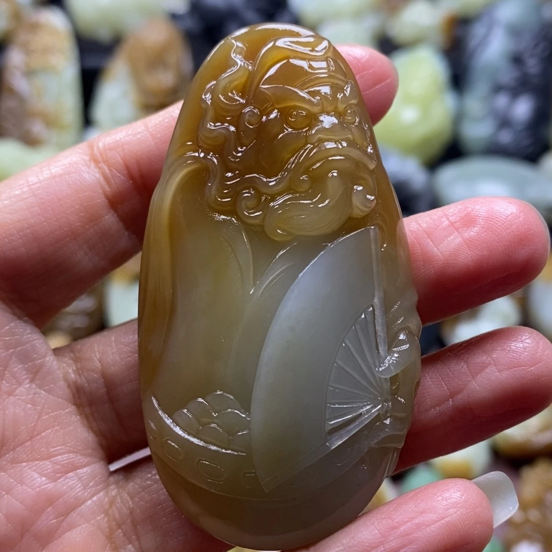 吊坠(不含链)未镶嵌和田玉（糖玉）