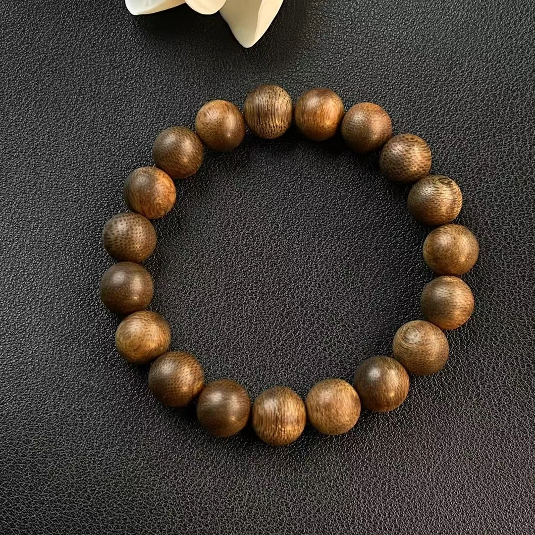 【木丙】D001海南沉水沉香1.0单圈圆珠手串（多样性发货一条）