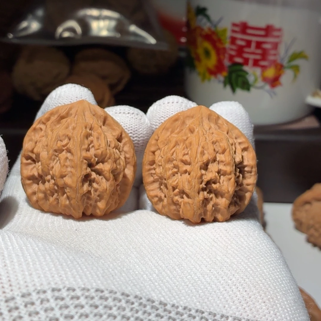 文玩核桃吊坠37.5火焰