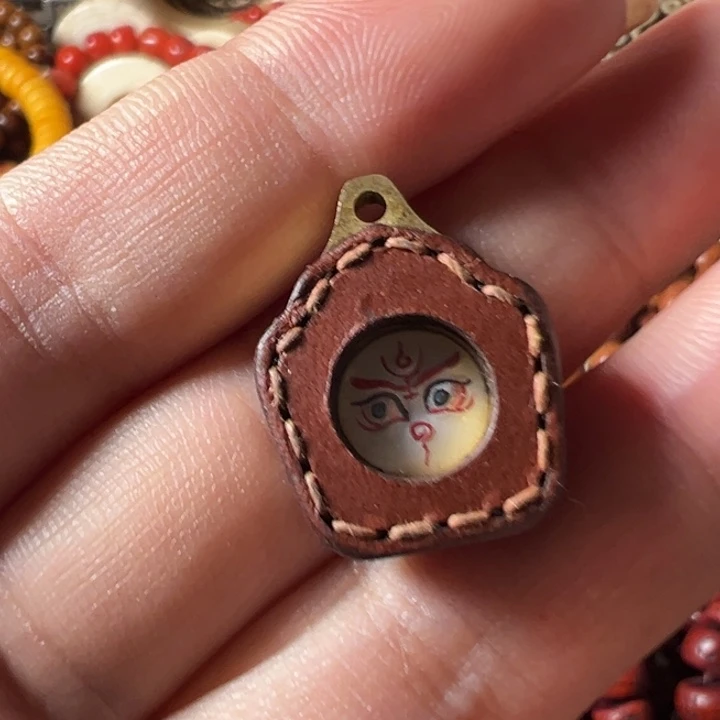 玻璃颈饰唐卡 脖挂