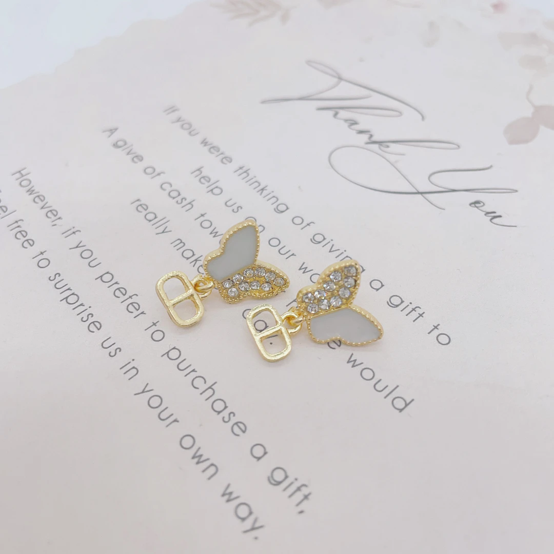 铜合金耳饰 【D36】新款时尚精致甜美百搭简约耳环