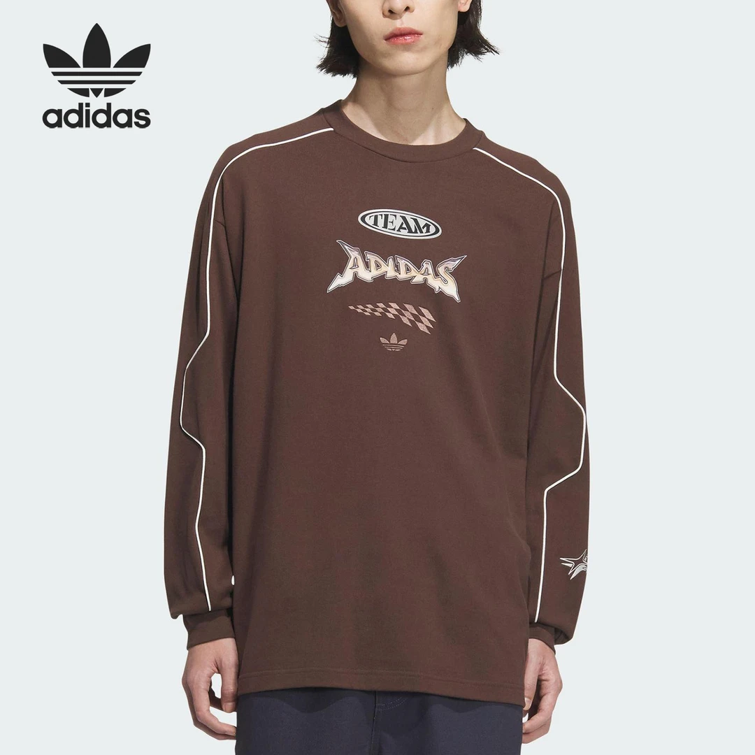 Adidas/阿迪达斯正品三叶草男女针织圆领卫衣套头衫JM8038