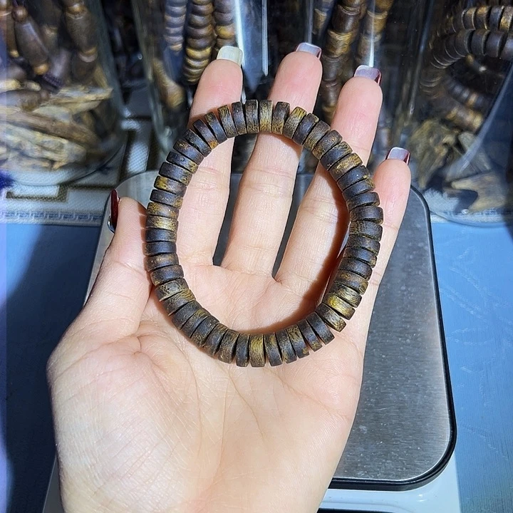 沉香沉香碎屑单圈老料绿棋12