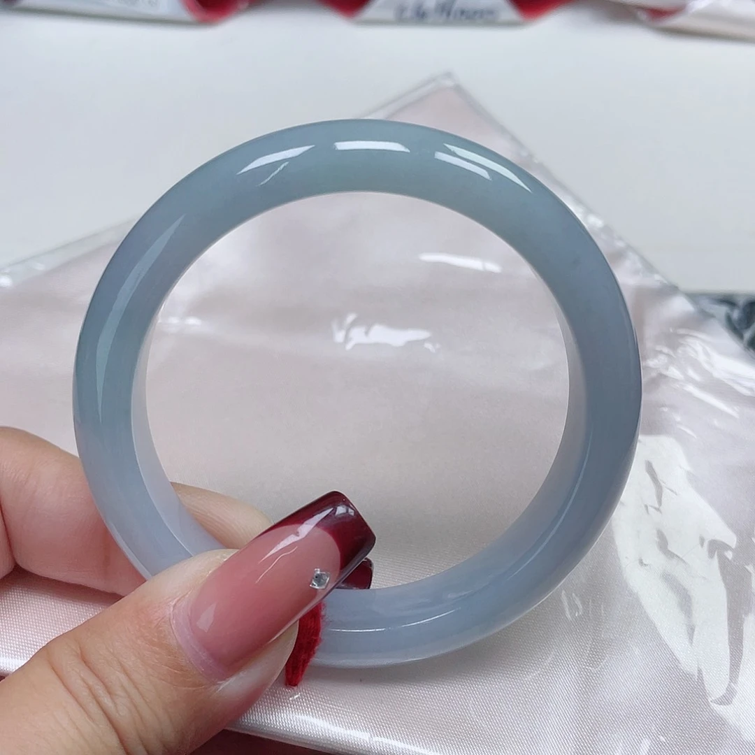 翡翠手镯未镶嵌缅甸翡翠55圈92