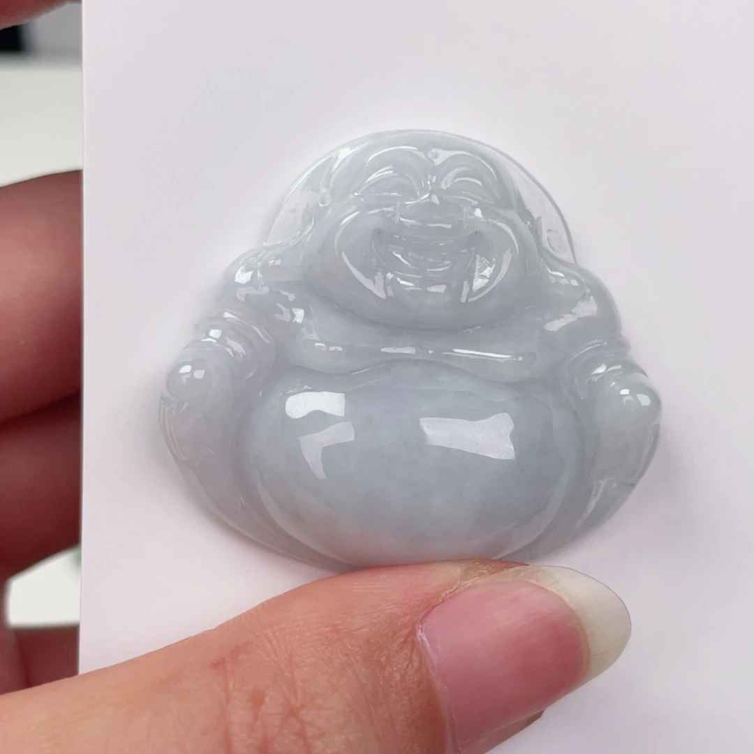 翡翠未镶嵌颈饰佛公