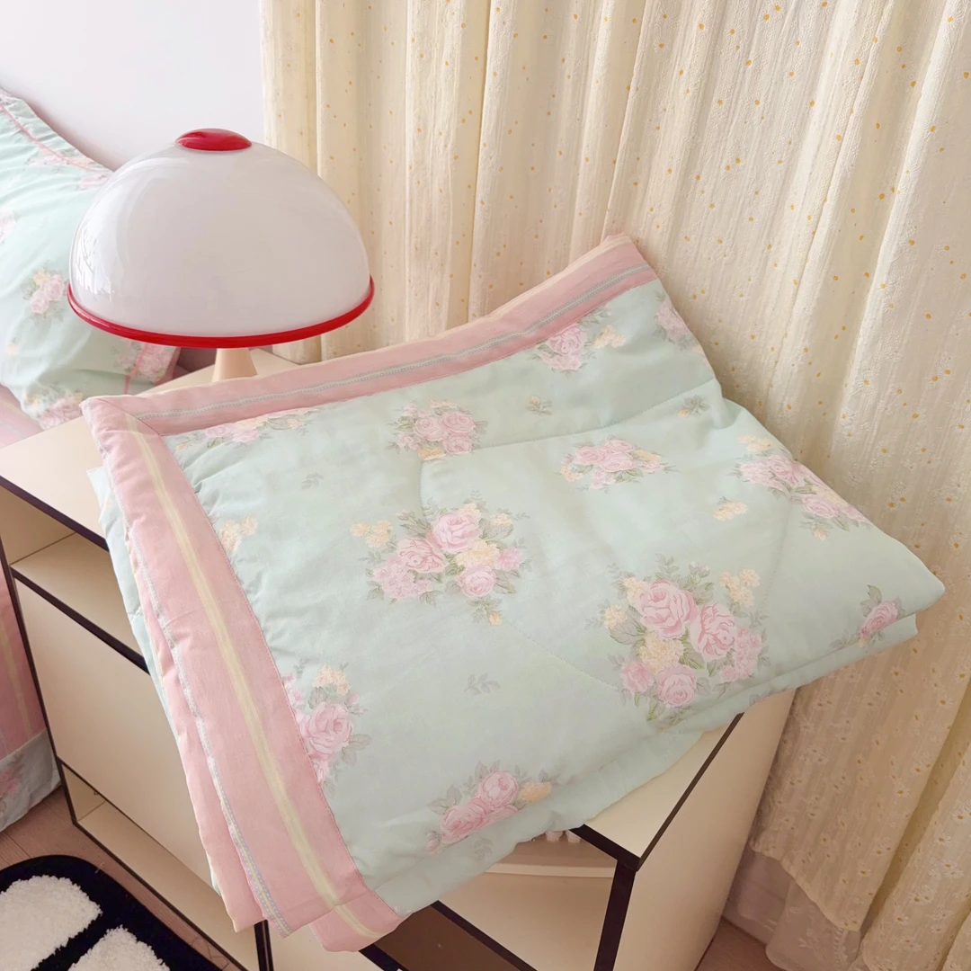 60-全棉小碎花夏被空调被夏凉被100双面纯棉薄被子单人双人夏被