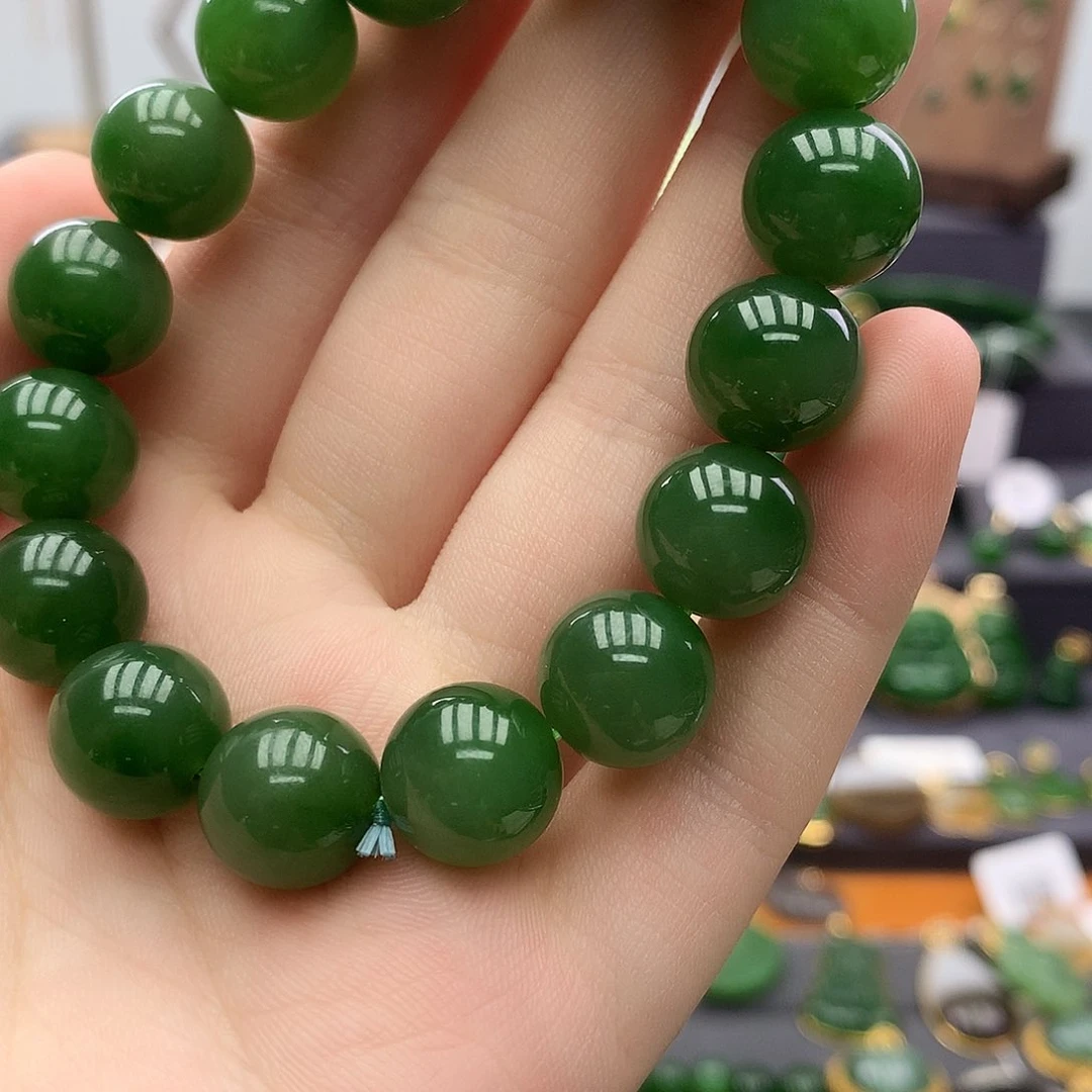 手串未镶嵌和田玉（碧玉）