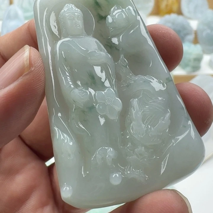 翡翠未镶嵌颈饰天然缅甸A货翡翠