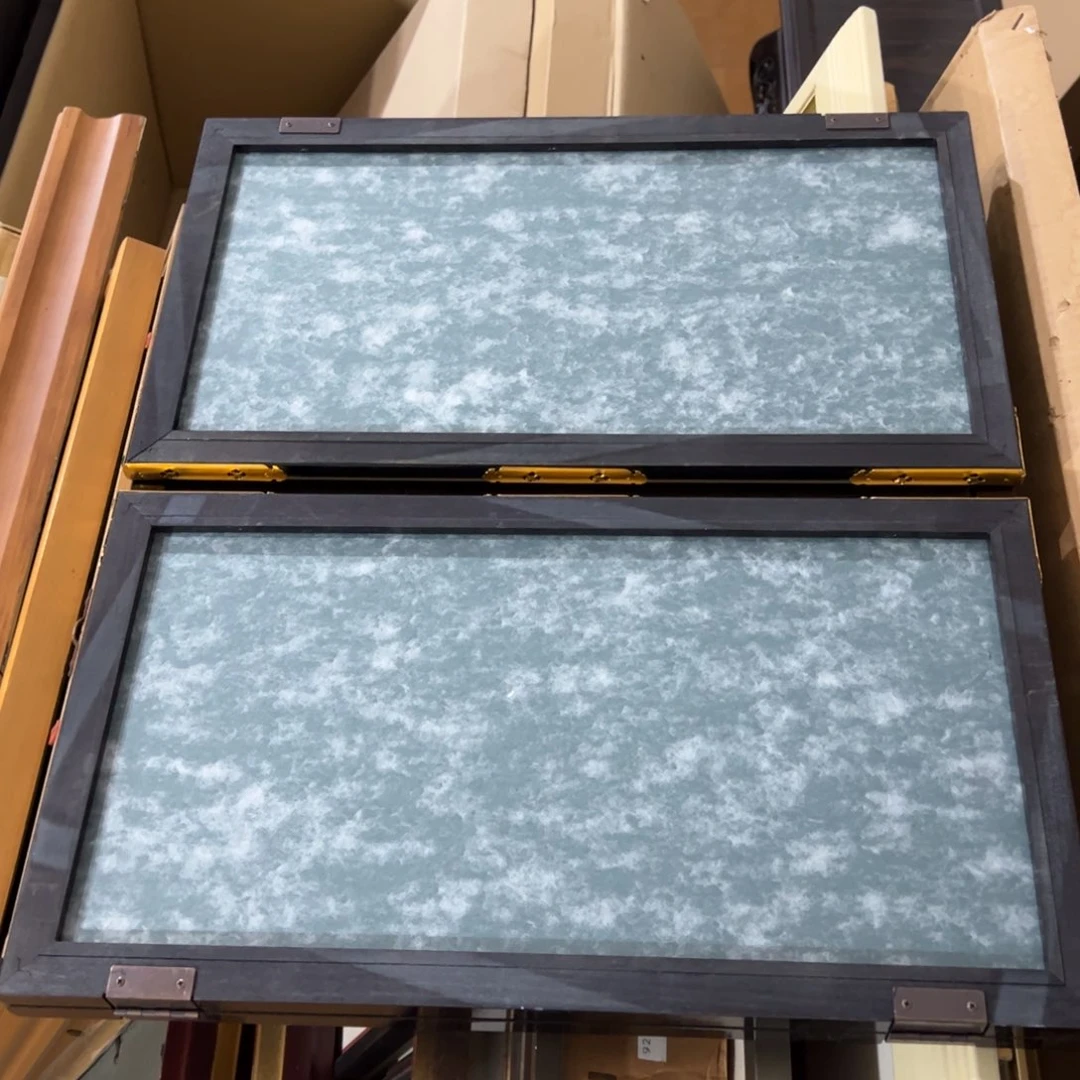 绘画砚**秋屏风框画茶空间设计