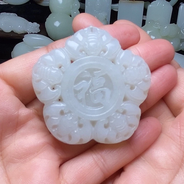 吊坠(不含链)未镶嵌和田玉