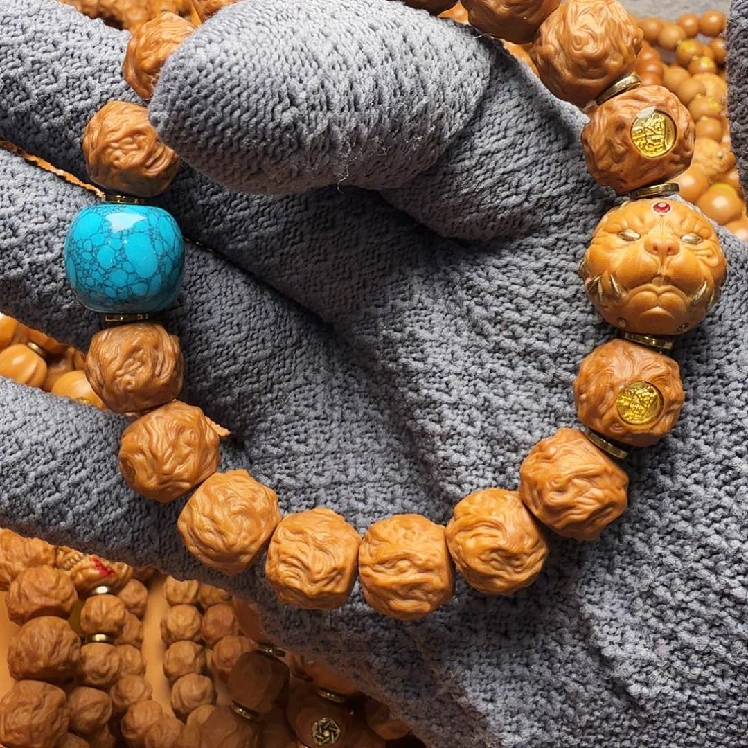 手串猴头核桃龙蛇素 加绿桶