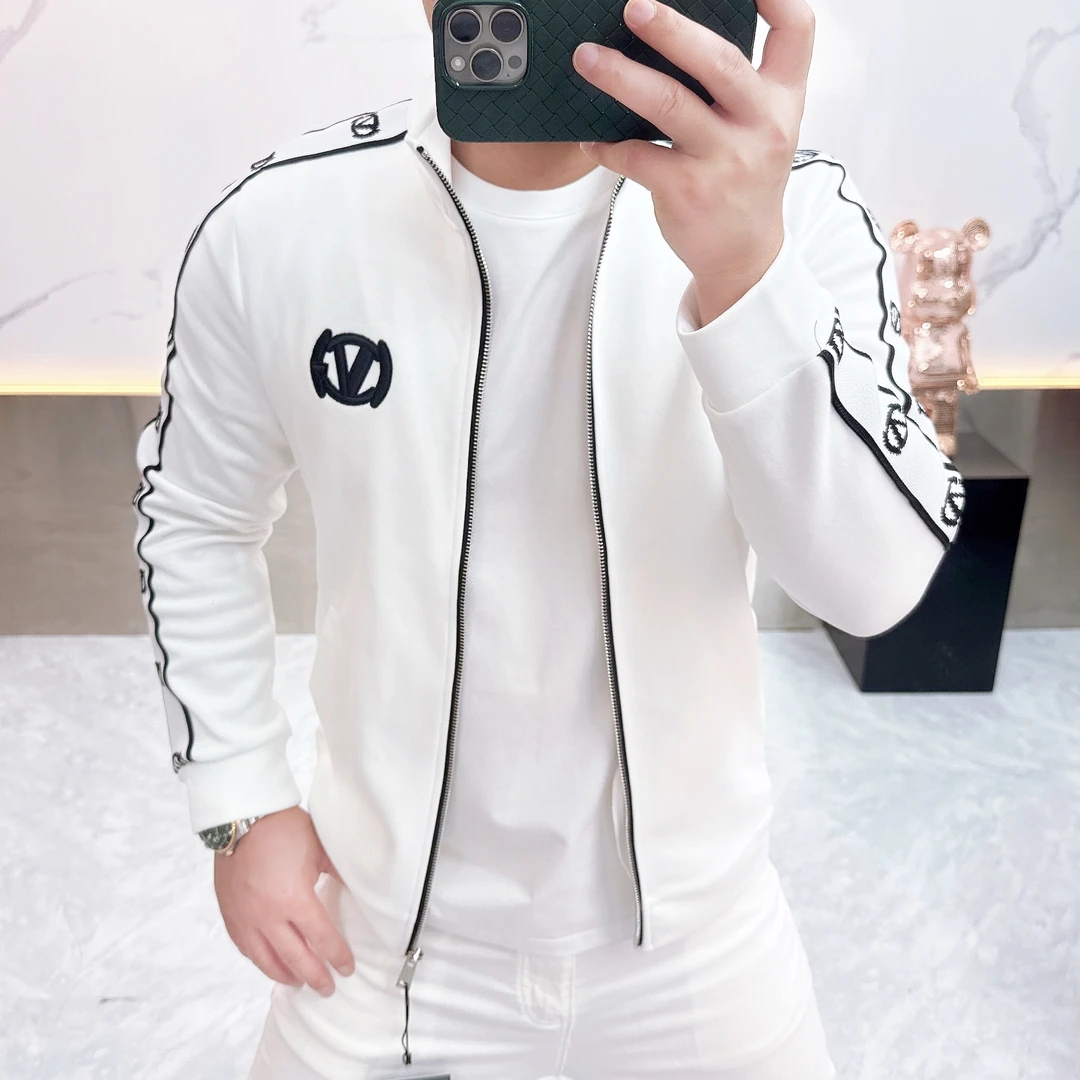 2025男士秋季新款时尚休闲个性潮流印花时尚百搭棒球领夹克外套