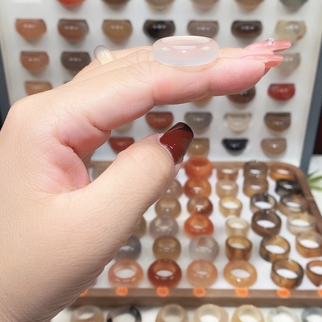 M***u玛瑙/玉髓未镶嵌戒指港13