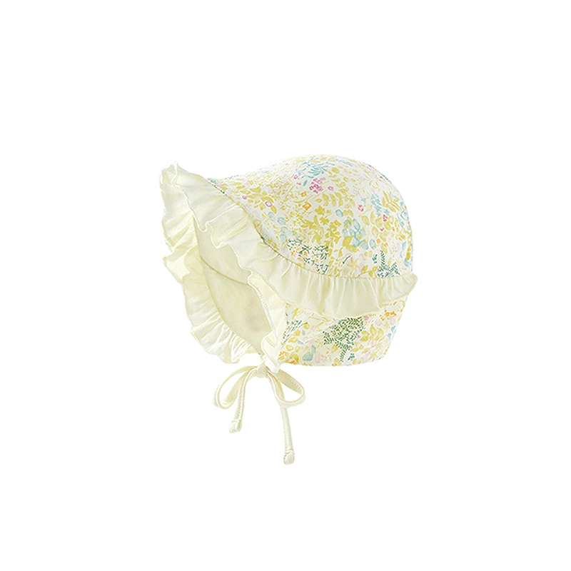 【商场同款】英氏婴儿帽子春夏纯棉小宝宝贴面帽柔软透气防闷帽子