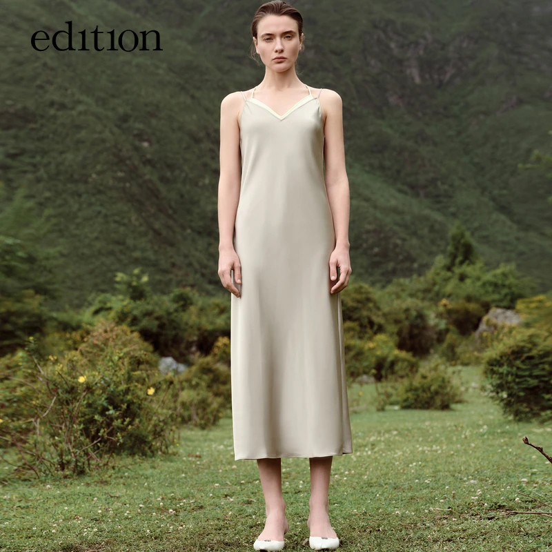 【达人专属】edition高能感两件套醋酸吊带连衣裙#EBC3DRS048