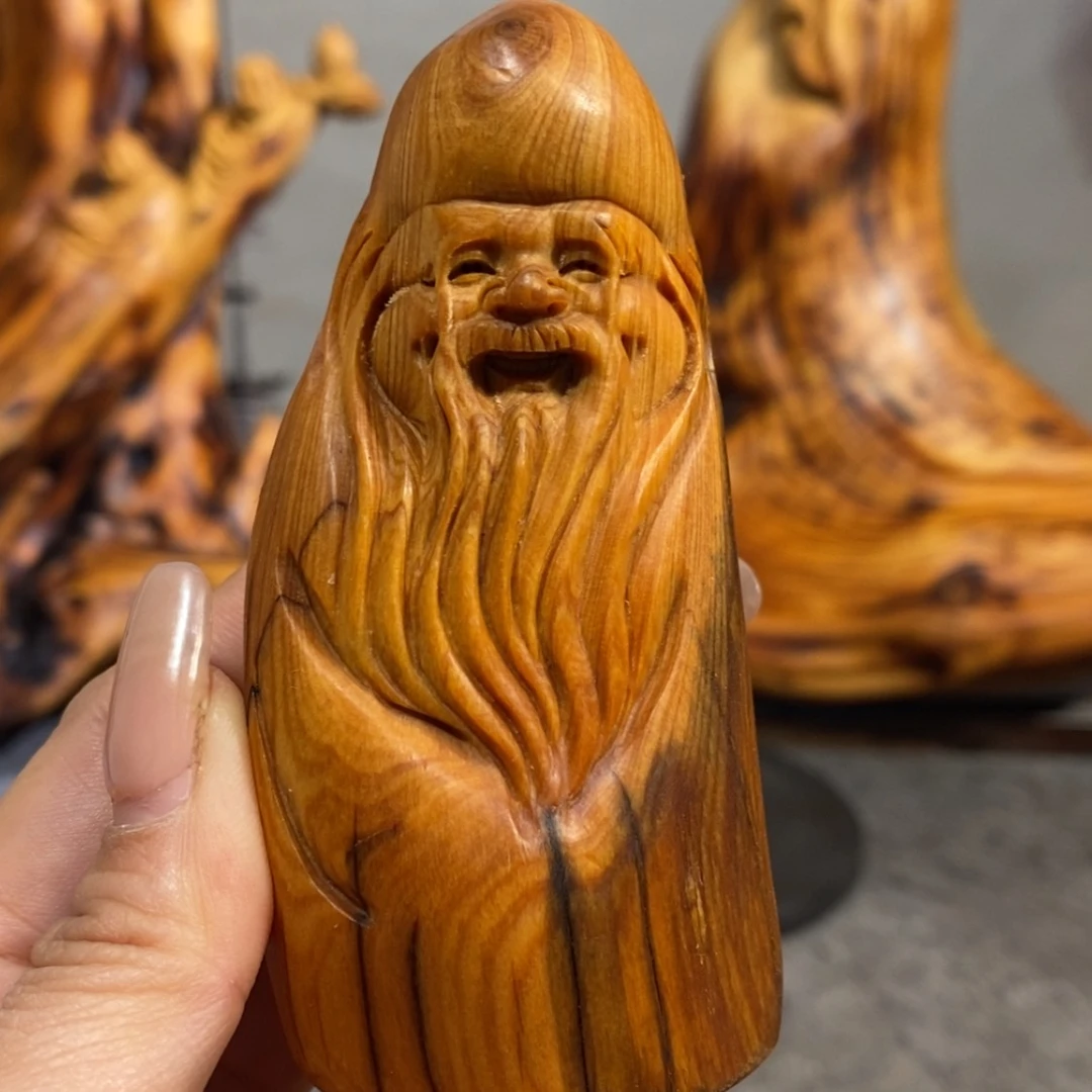 【闪购商品】柏木（崖柏）根雕木雕工艺品摆件创意，满十送一手把件