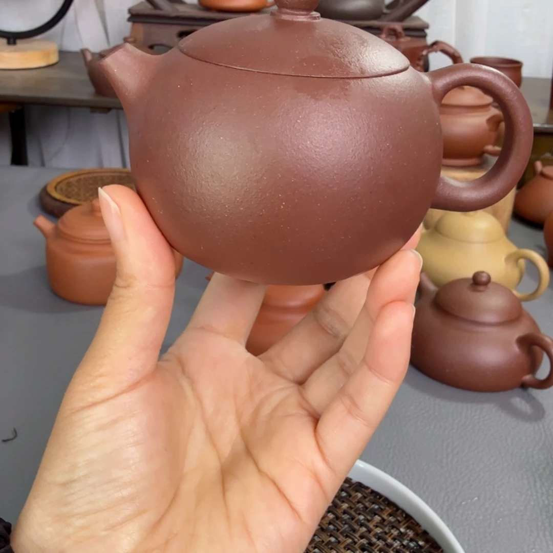 紫砂茶壶淡*紫砂壶190cc西施底槽清