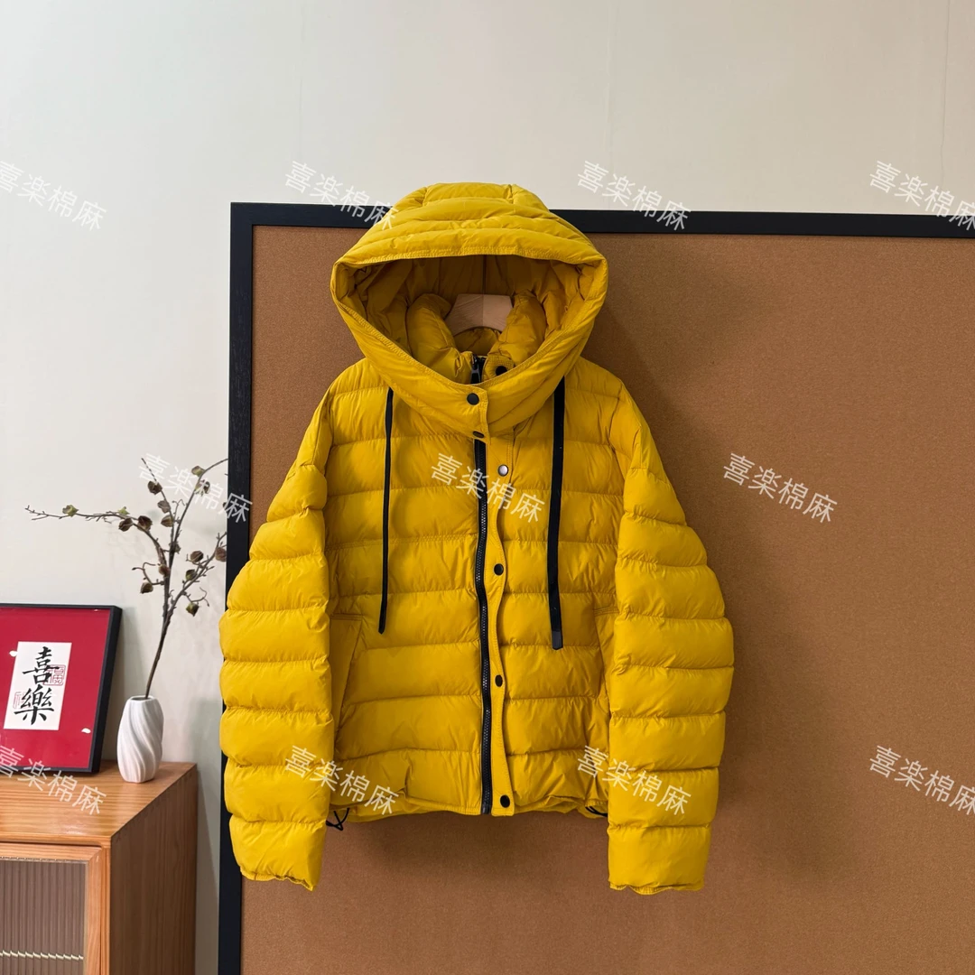 喜樂  2025连帽加厚石墨烯排骨绗线棉服外套冬季新款时尚保暖发热