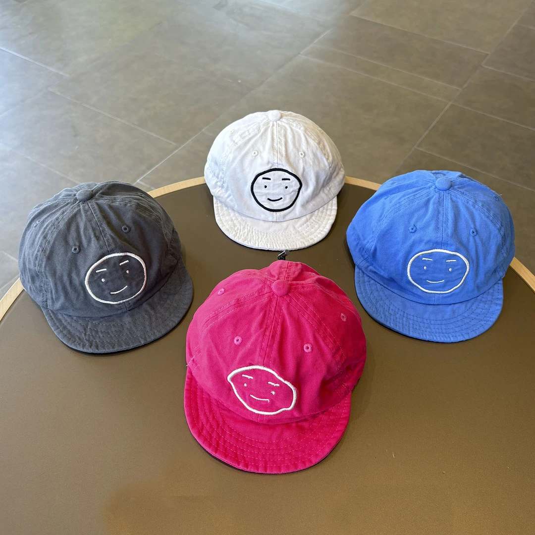 笑脸宝宝帽子春秋季软檐鸭舌帽韩版婴幼儿防风棒球帽男女童太阳帽