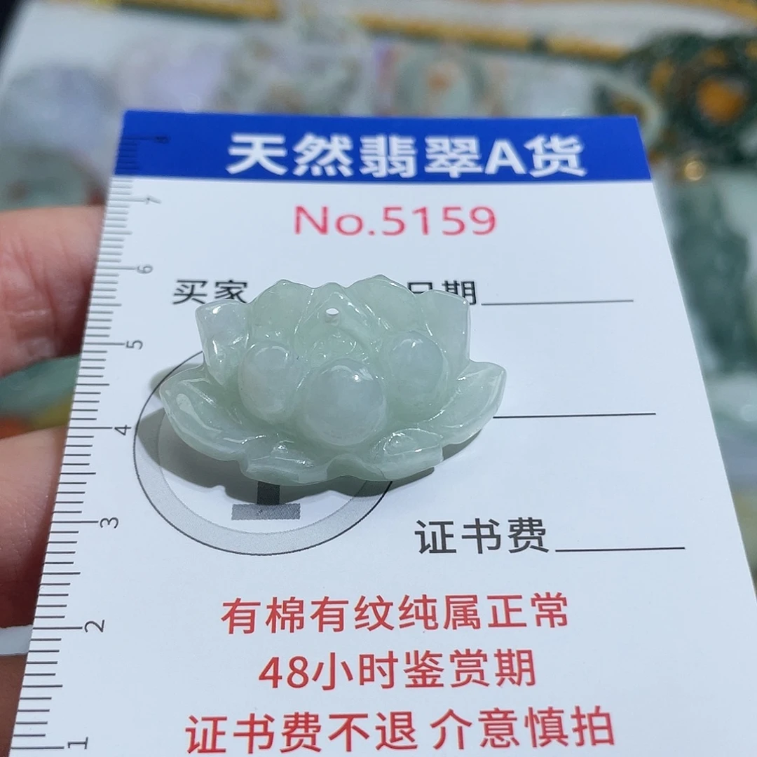 翡翠未镶嵌挂件5159