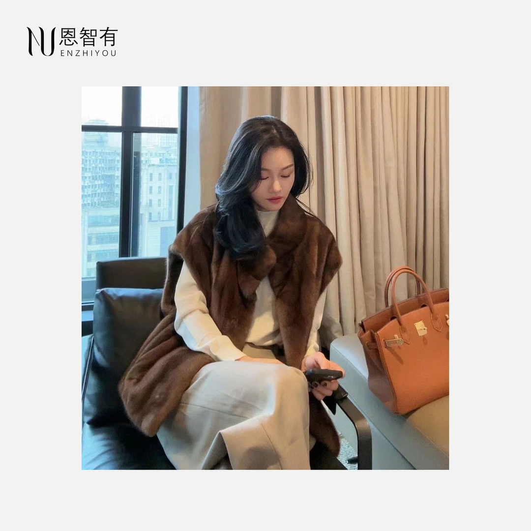 【恩智有皮草】丹麦进口水貂马甲