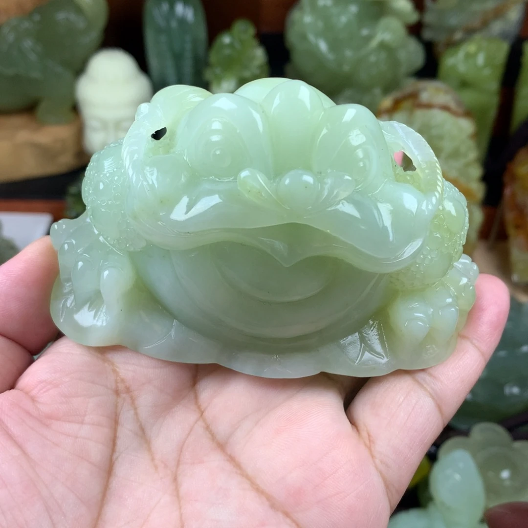 未镶嵌岫玉手把件