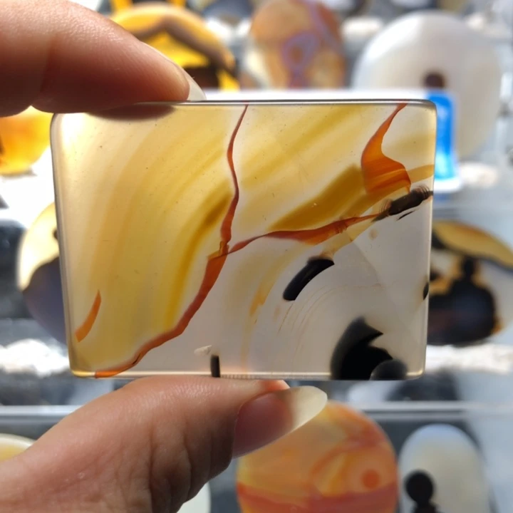 合金玛瑙/玉髓珠宝奇石36有瑕