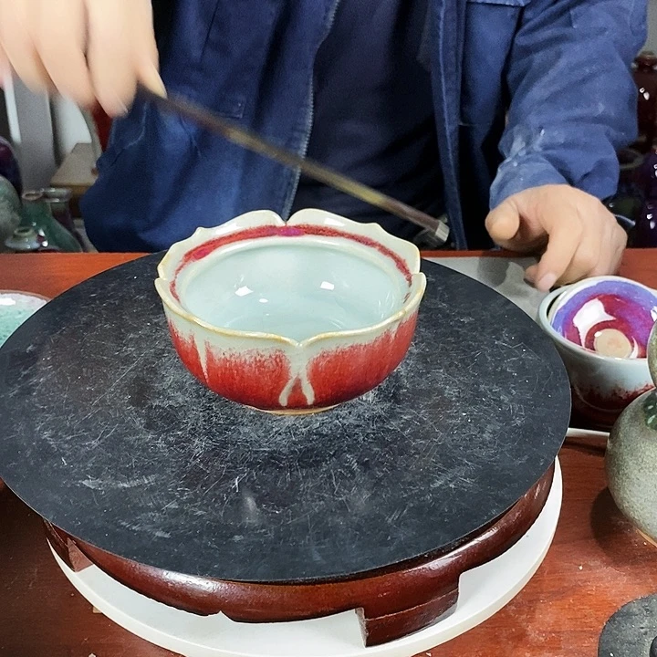 瓷片尚峰钧窑作品洗