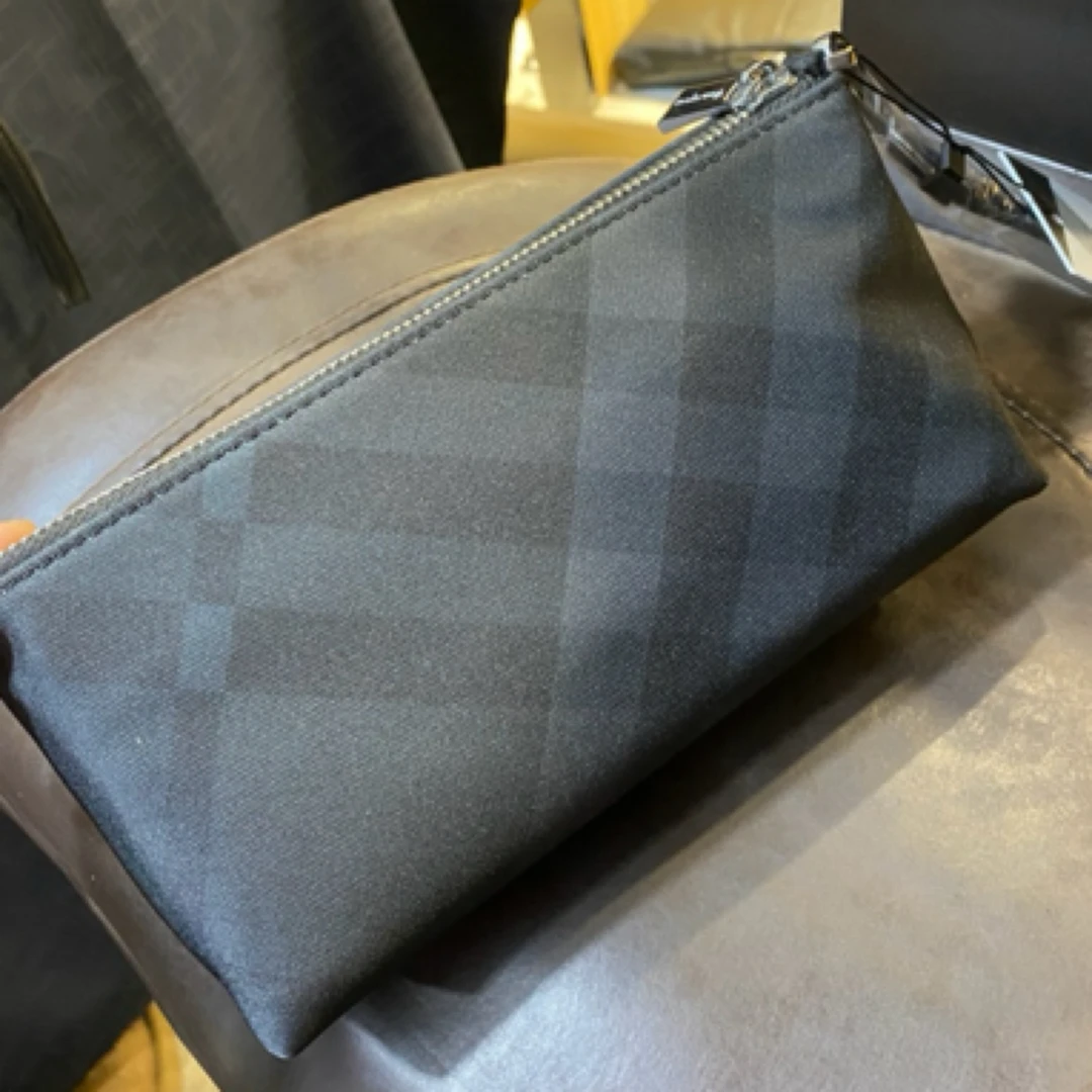 直播间81号-191420格纹手机包牛津布经典时尚格子男士手包卡包