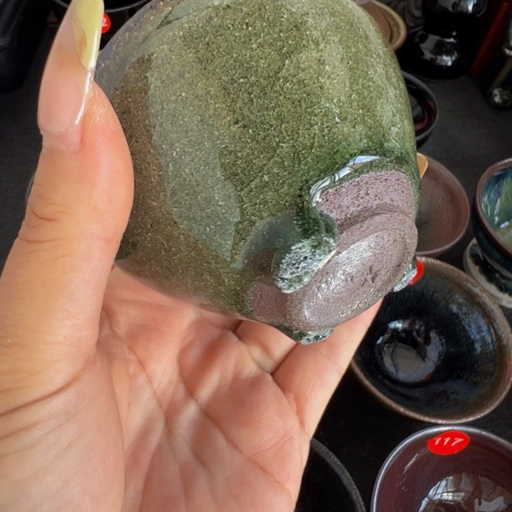 舜***裔茶盏龙窑柴烧手工制作