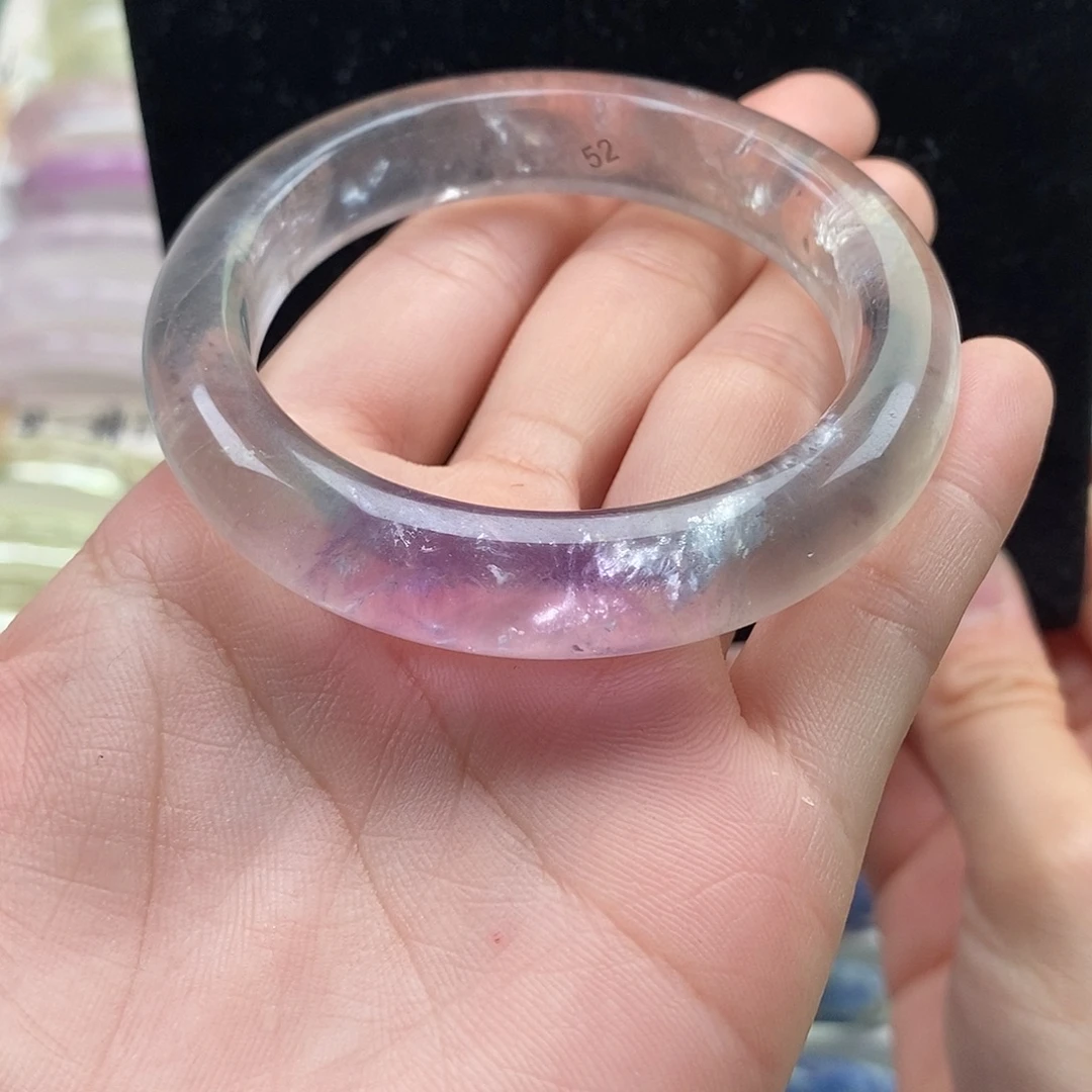 未镶嵌萤石手镯萤石52➕